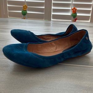 Antonio Melani teal flats Women size 7.5
